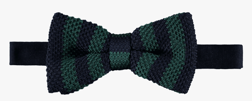 Knit Bow Tie Green Navy, HD Png Download