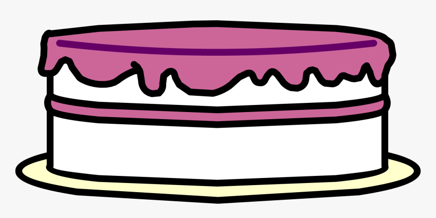 Transparent Purple Birthday Cake Clipart - Club Penguin Birthday Cake, HD Png Download