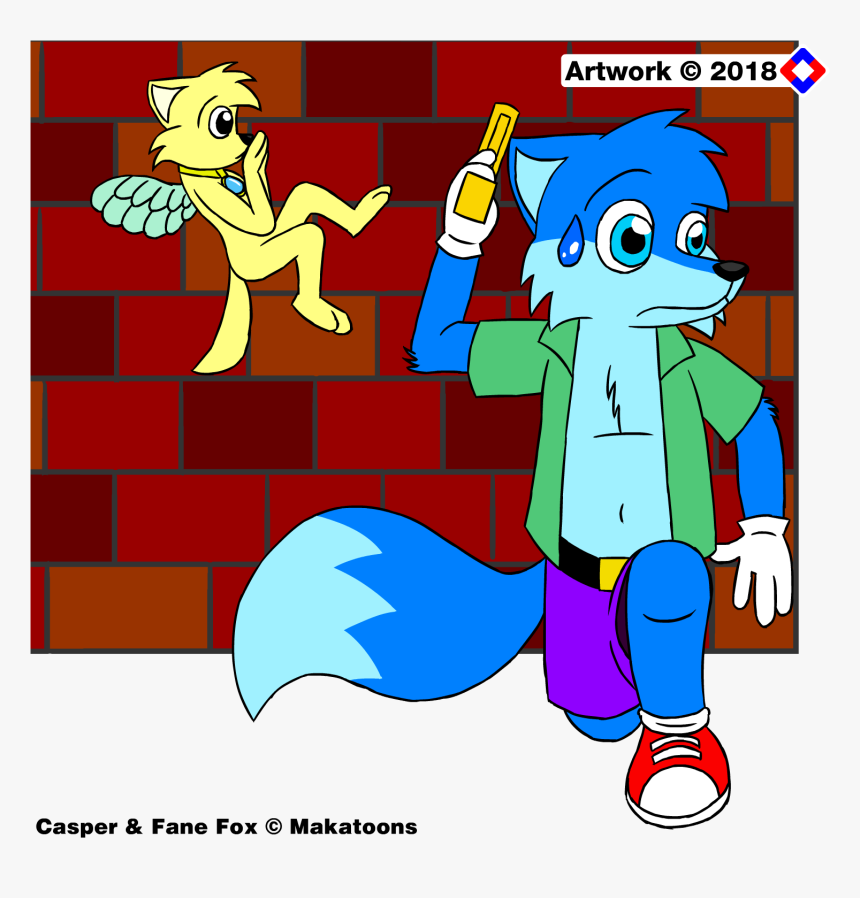 Fane And Casper - Cartoon, HD Png Download