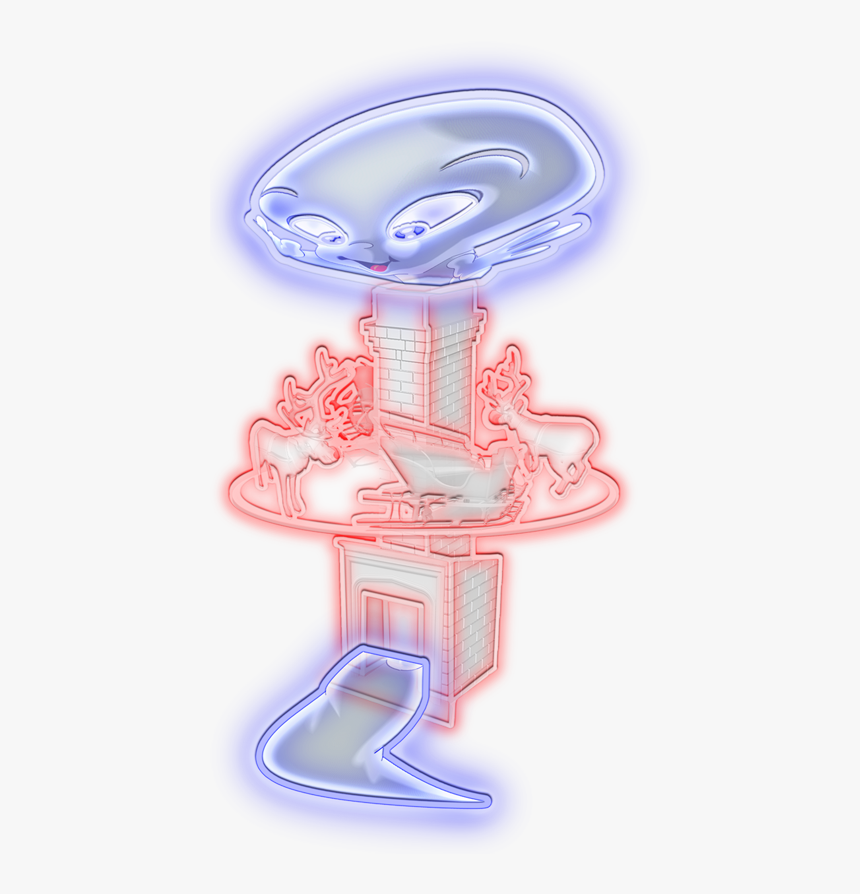 Duox - Casper-neon - Illustration, HD Png Download