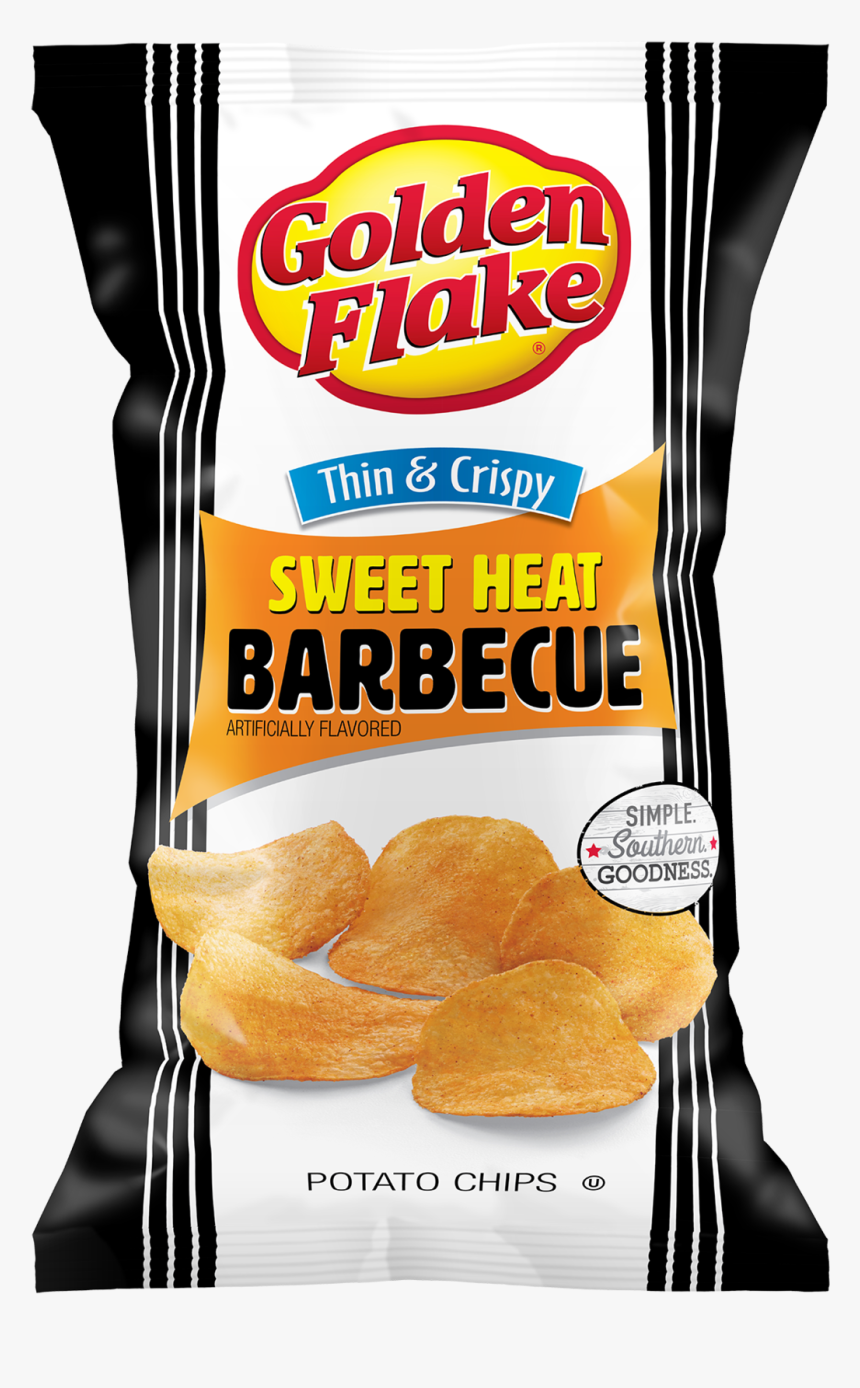 Golden Flake Thin & Crispy Potato Chips, Sweet Heat - Potato Chip, HD Png Download
