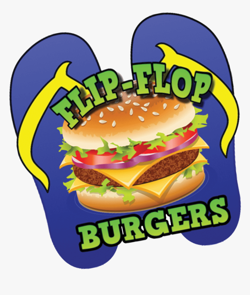 Flip Flop Burgers - Cheeseburger, HD Png Download