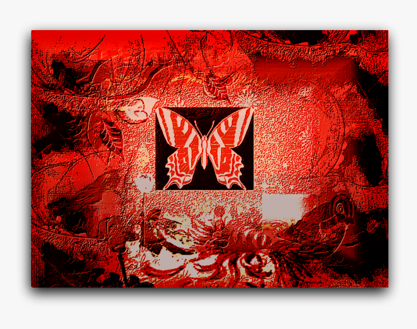 Red Bird Collage 2 - Motif, HD Png Download