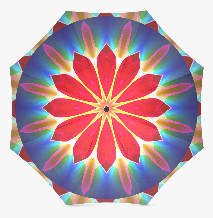 Blue Ice Flowers Red Abstract Petals Zen - Blue And White Dartboard, HD Png Download