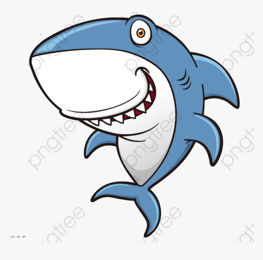 Big Shark Illustration Cartoon, HD Png Download