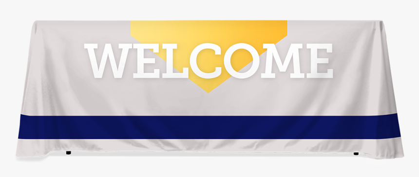 Stripe Blue Welcome - Banner, HD Png Download