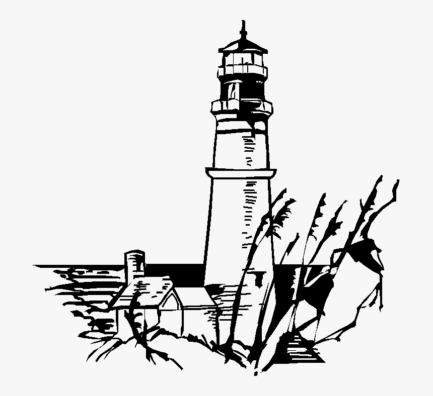Download Clip Art - Lighthouse Clip Art Black And White, HD Png Download