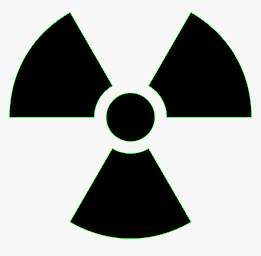 Radiation Png - Radiation Symbol Black And White, Transparent Png
