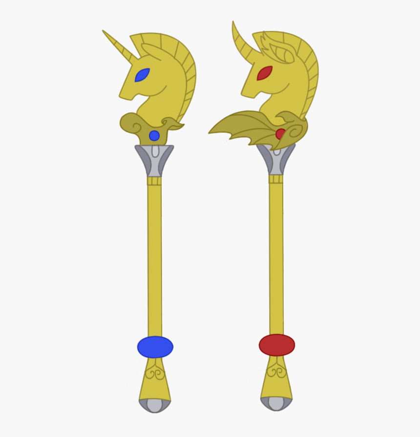 Unicorn And Batpony Scepter By Darckvampireneko On, HD Png Download