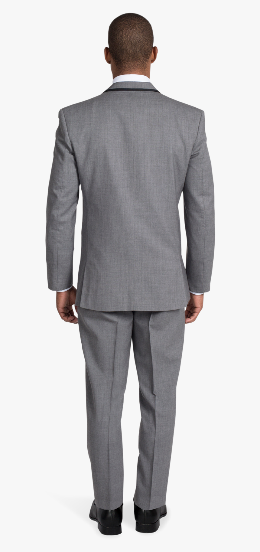 Gray Framed Notch Lapel Tuxedo - Suit Vs Tux Back, HD Png Download