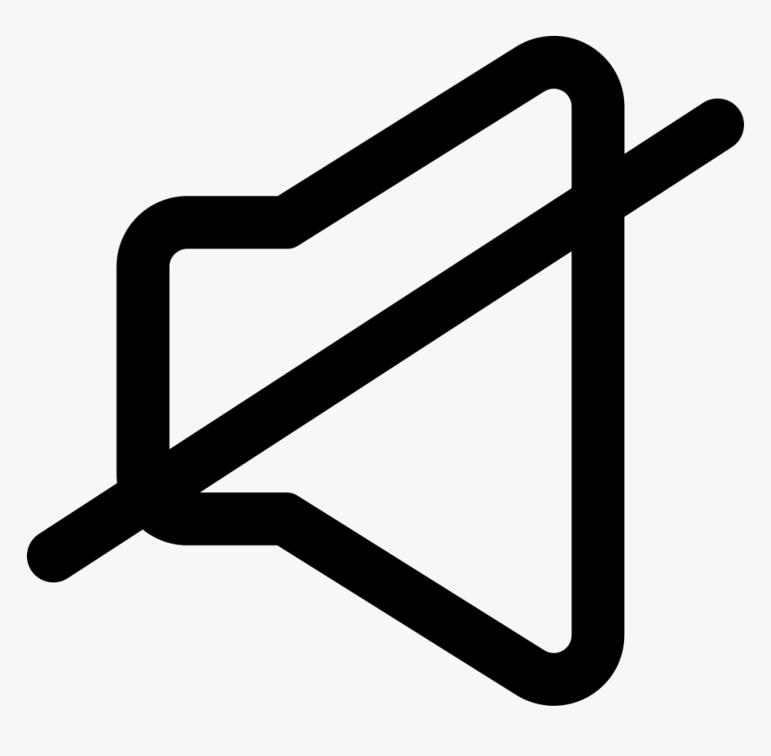 Speaker Mute Audio Outlined Interface Tool Svg Png - Mute Speaker Png, Transparent Png