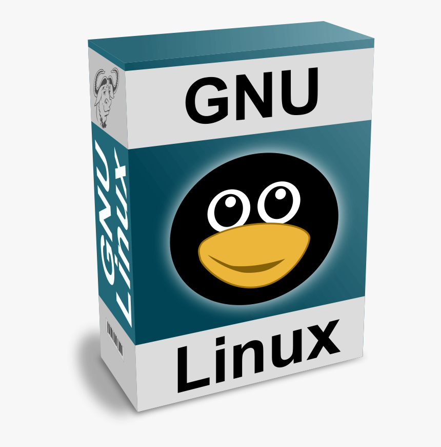 Free Vector Software Carton Box With Gnu - Software Gnu, HD Png Download