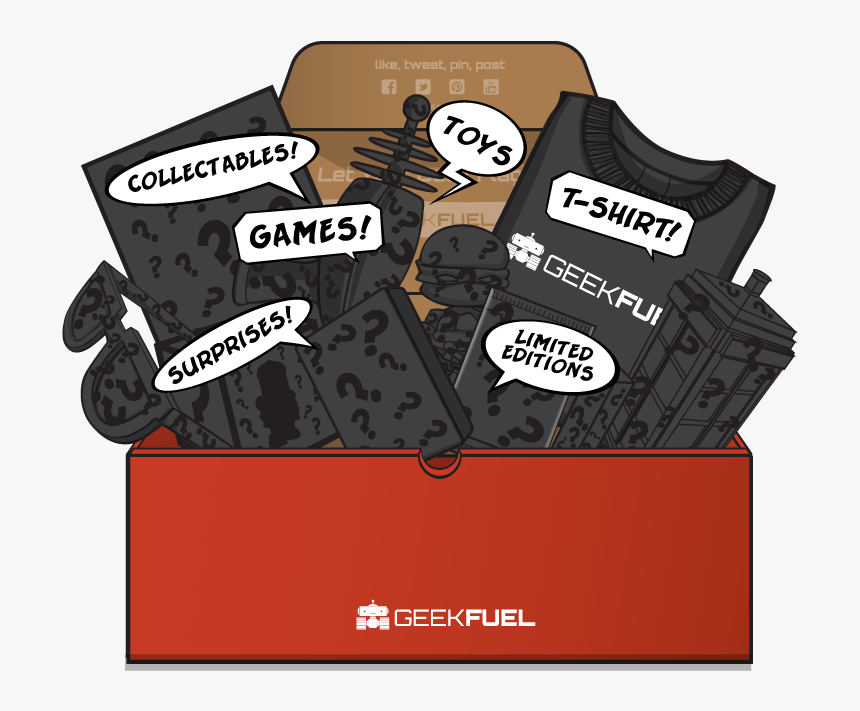 Geek Fuel Mystery Box Image - Geek Mystery Box, HD Png Download
