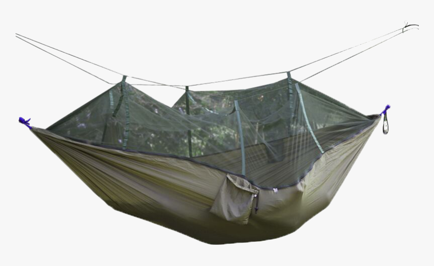 Outdoor Mosquito Net Hammock Parachute Camping Hanging - Hammock, HD Png Download
