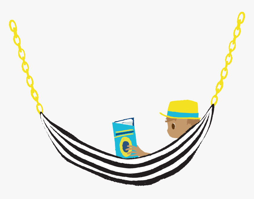 Hammock Clipart Nice Day - Book Hammock, HD Png Download
