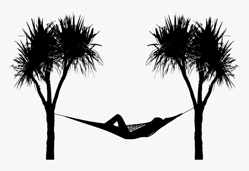 Hammock , Png Download Palm Tree Hammock Silhouette, Transparent Png
