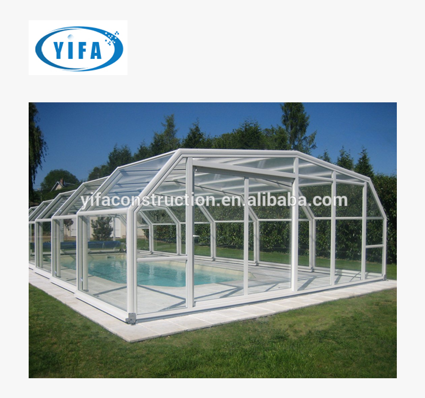 Transparent Roofing Greenhouse - Swimming Pool, HD Png Download
