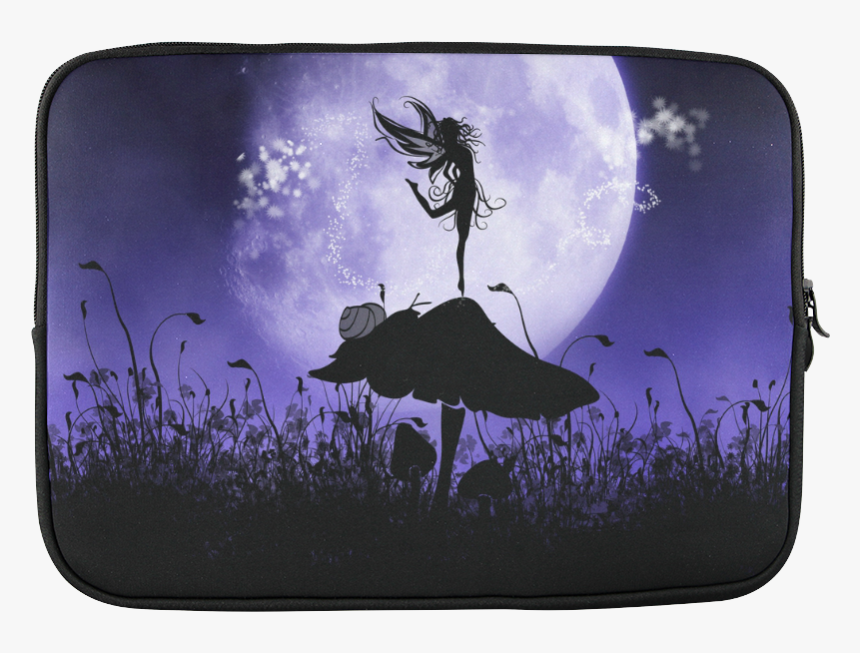 A Beautiful Fairy Dancing On A Mushroom Silhouette, HD Png Download