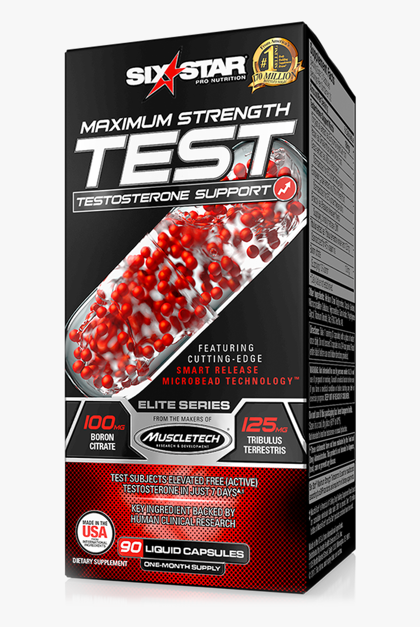 Maximum Strength Testosterone Support - Six Star Maximum Strength Test Testosterone Support, HD Png Download
