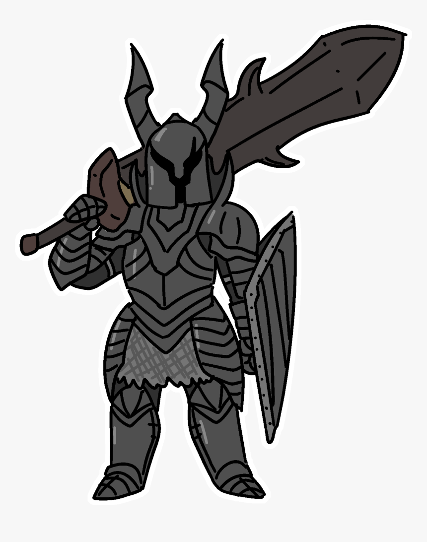 Black Knight - Cartoon, HD Png Download
