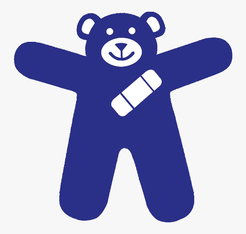 The Symbol A Blue Teddy Bear With A Bandage Over Its - Child Abuse Clipart Png, Transparent Png