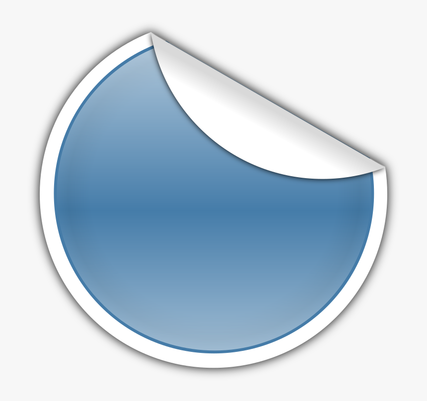 Sticker Peel Png - Sticky Notes Circle Png, Transparent Png