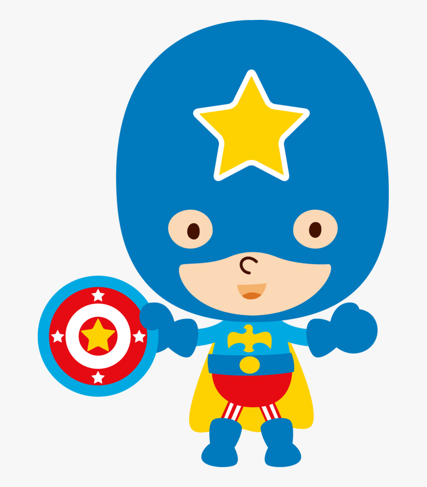 Hero Clipart Make Believe - Niños Super Heroes Caricaturas, HD Png Download