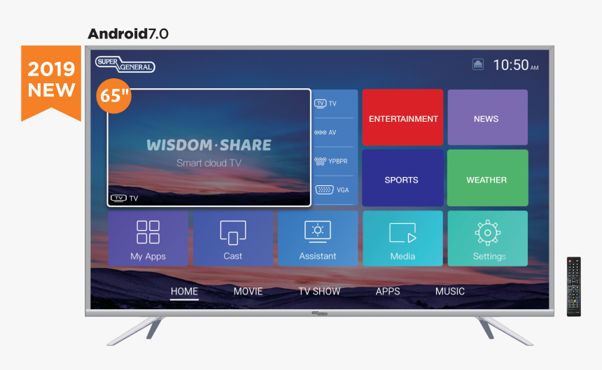 Super General Smart Tv, HD Png Download