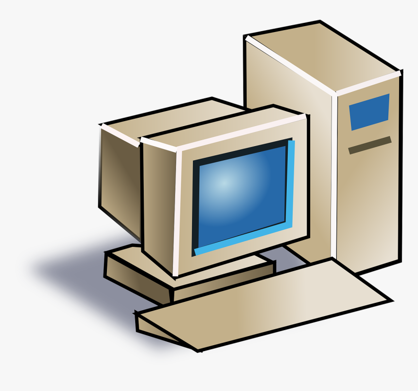 Crt Monitor Old Free Photo - Computer Clip Art, HD Png Download