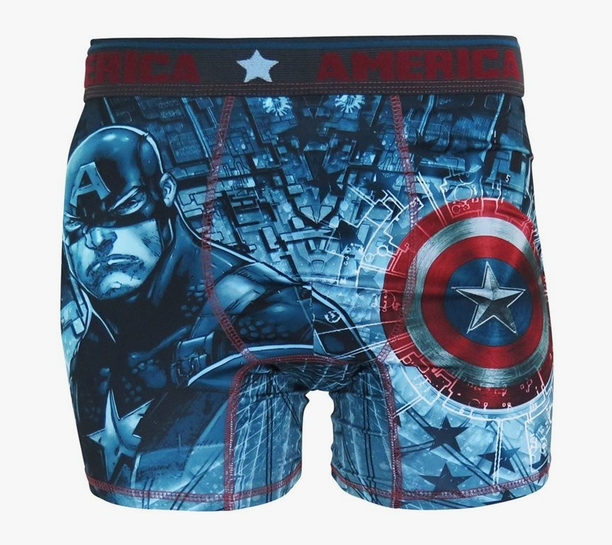 Captain America Boxers , Png Download - Board Short, Transparent Png