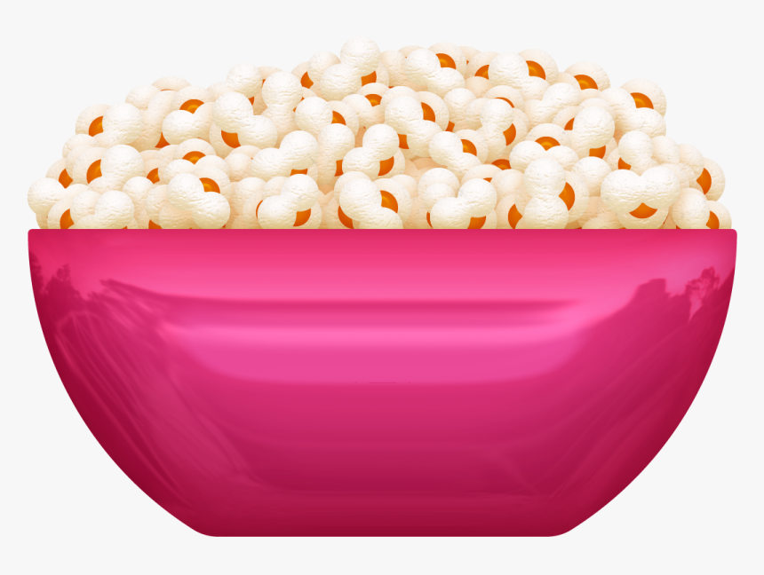 Snack Clipart Bowl Popcorn - Popcorn Png Clipart Bowl, Transparent Png