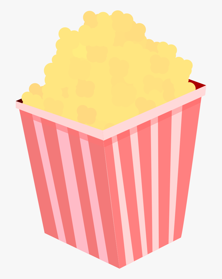 Snack,angle,baking Cup - Popcorn Free Vector, HD Png Download