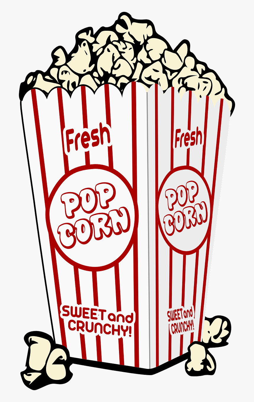 Popcorn Black And White Png, Transparent Png