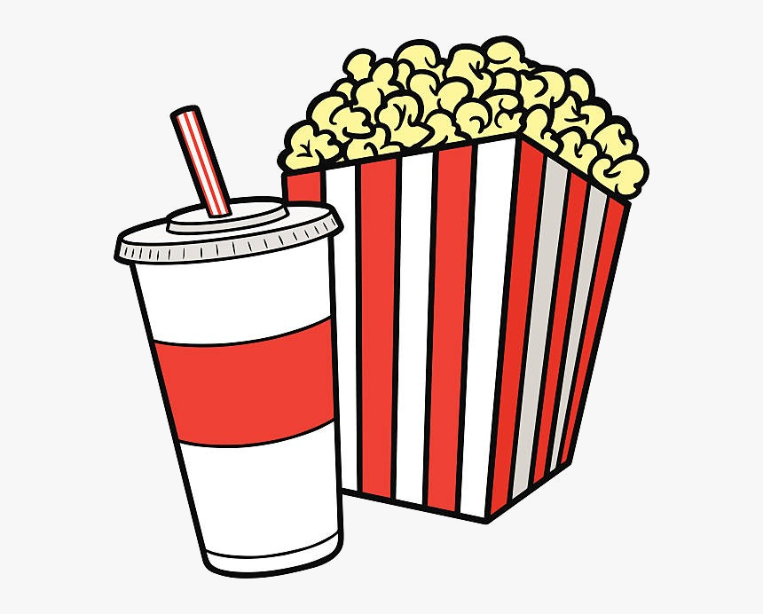 Popcorn Clipart Of Free Transparent Png - Popcorn And Soda Clipart, Png Download