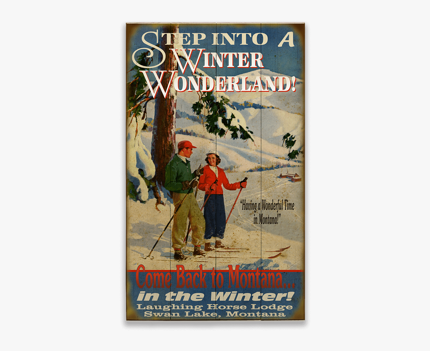 Signs Vintage Winter Lodge, HD Png Download