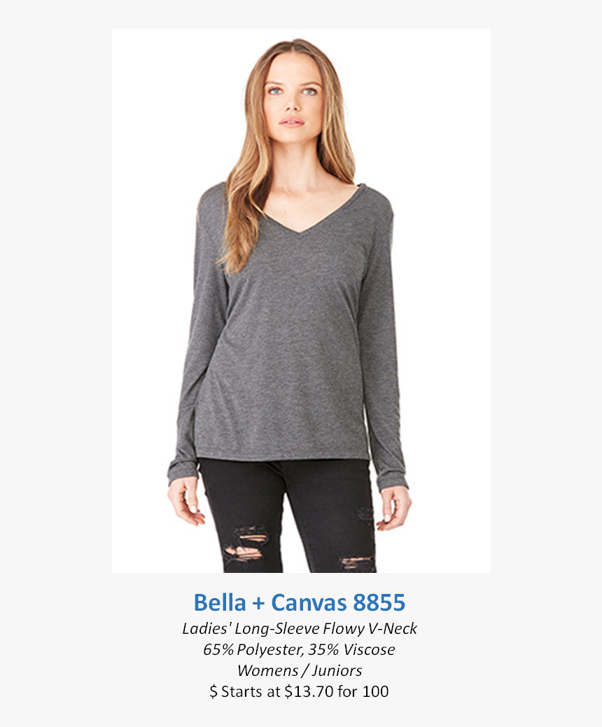 Bella Canvas 8855 - Shirt, HD Png Download