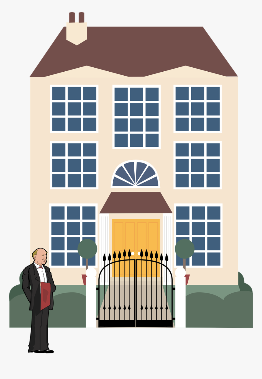 Mansion With People Clipart, HD Png Download