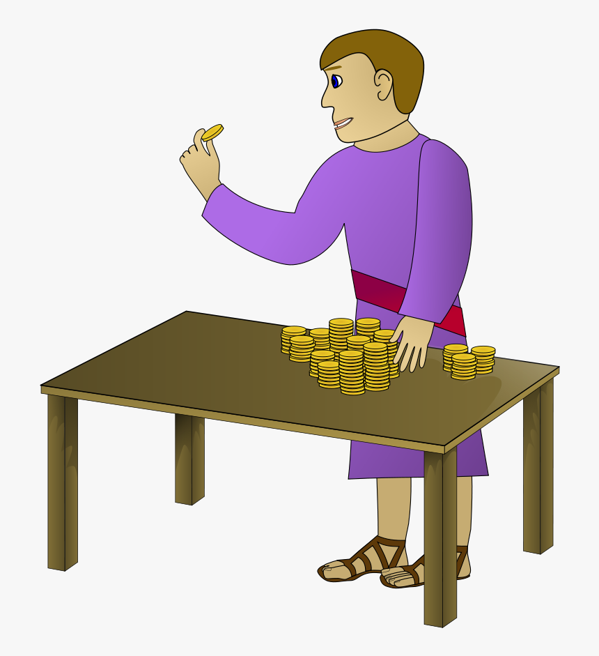 Rich Young Man Counting 01 Svg Clip Arts - Rich Young Man Clipart, HD Png Download