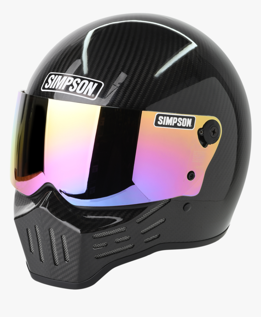 Carbon Fiber Simpson Helmet M30, HD Png Download