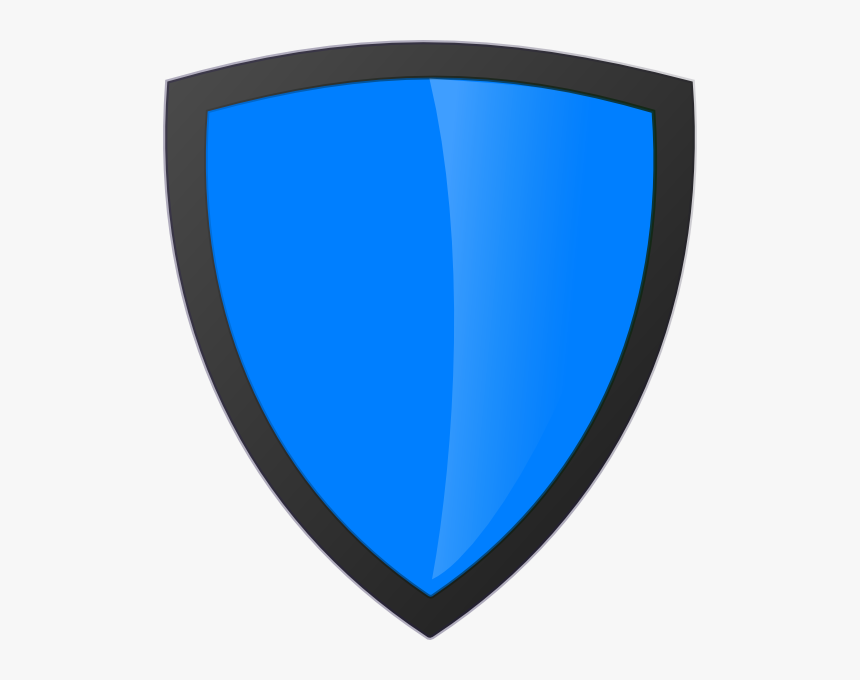 Blue Shield With Dark Edge Svg Clip Arts - Blue Shield Logo Png, Transparent Png
