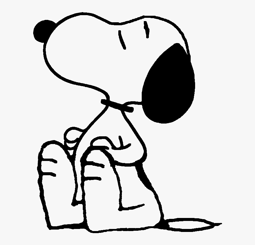 Snoopy Sentado Png, Transparent Png