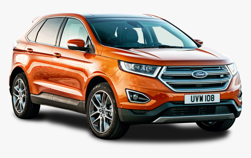 Ford Edge Orange Car Png Image - Ford Edge Png, Transparent Png