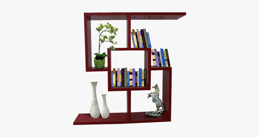 Red Small Bookshelf With Smooth Laminate Finish - Small Bookshelf Transparent Background, HD Png Download