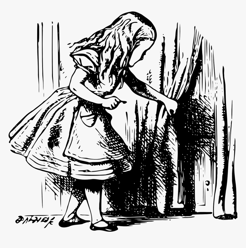 Behind The Curtain Drawing, HD Png Download