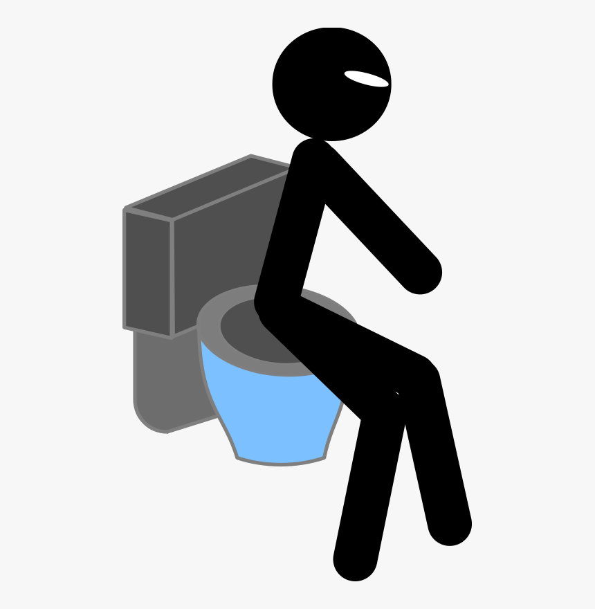 Toilet, Man, Sitting, Bathroom, Privacy, Restroom - Funny Sms In Hindi For Facebook, HD Png Download