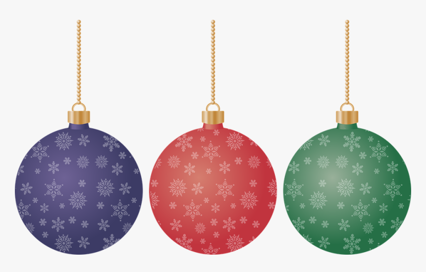 Christmas, Holiday, Ornament, Snowflakes, Gold, Purple - Christmas Balls Vector Png, Transparent Png