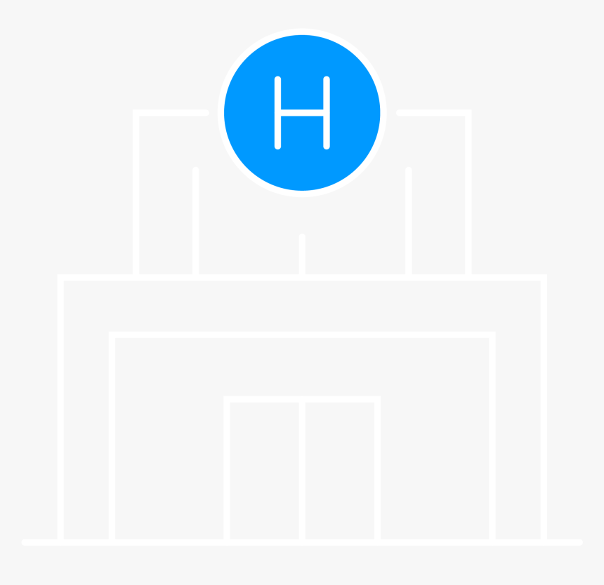 Healthcare Institutions-white - Circle, HD Png Download