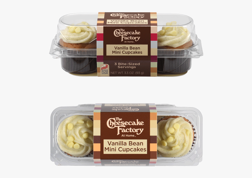 Image Of Vanilla Bean Mini Cupcake 3-pack From The - Cheesecake Factory Mini Cupcake Vanilla, HD Png Download
