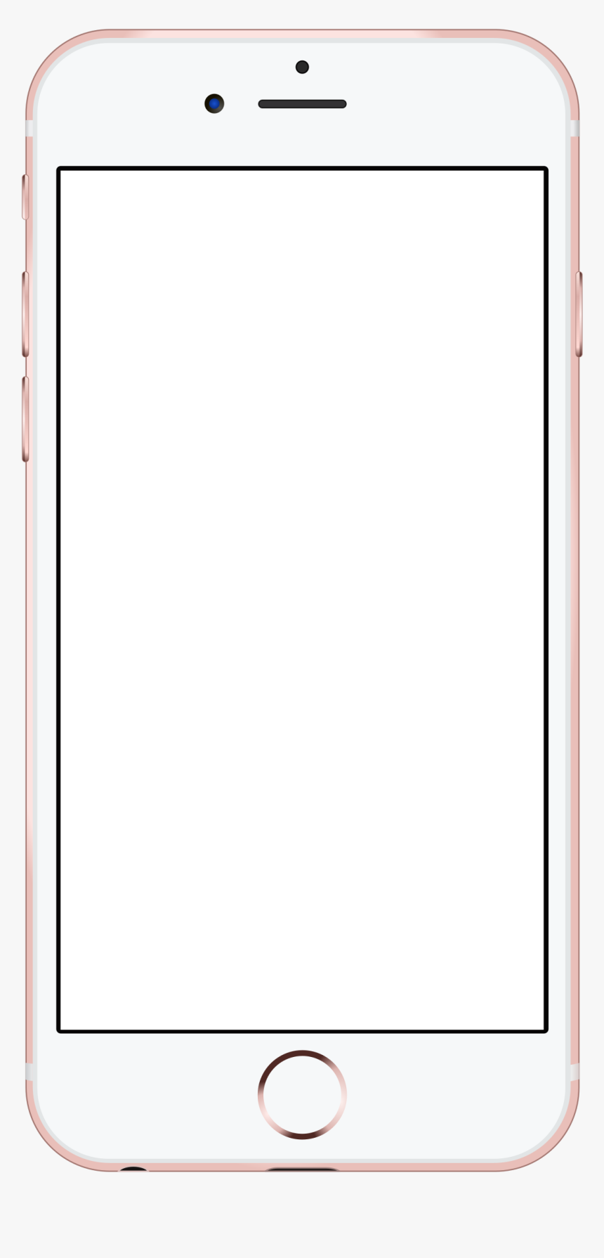 Clipart - White Phone Png Transparent, Png Download