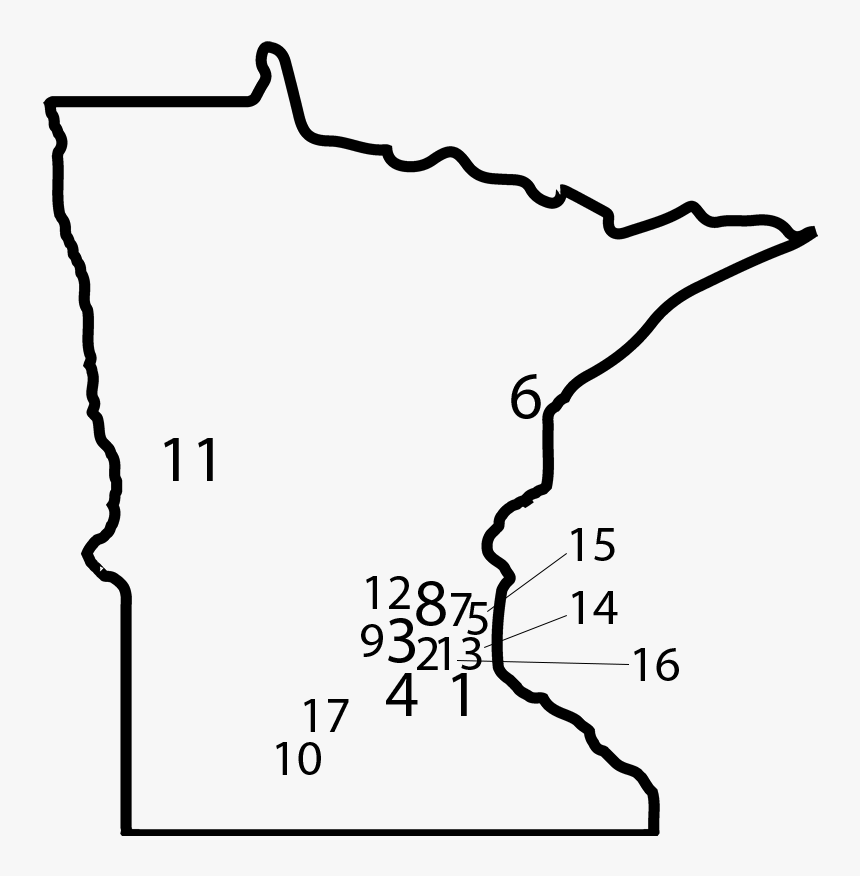 Minnesota Cities That Have Raised The Tobacco To 21 - Transparent Minnesota State Outline, HD Png Download